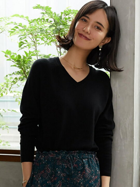 楽天市場】【SALE／50%OFF】◇CF W/RY/N ラグラン Vネック ニット  