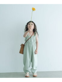 フリルサロペット / キッズ 110cm-160cm UNITED ARROWS green label relaxing ユナイテッドアローズ グリーンレーベルリラクシング ワンピース・ドレス その他のワンピース・ドレス ホワイト グリーン【送料無料】[Rakuten Fashion]