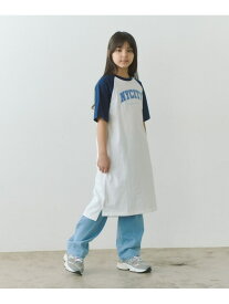 【SALE／40%OFF】ラグランT ワンピース / キッズ 140cm-160cm UNITED ARROWS green label relaxing ユナイテッドアローズ グリーンレーベルリラクシング ワンピース・ドレス ワンピース ピンク ネイビー【RBA_E】[Rakuten Fashion]