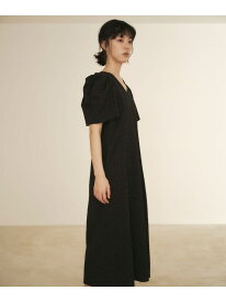 ＜EMMEL REFINES＞EM ドットプリント タックギャザースリーブ ワンピース EMMEL REFINES ユナイテッドアローズ グリーンレーベルリラクシング ワンピース・ドレス ワンピース ブラック ブルー【送料無料】[Rakuten Fashion]