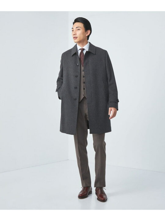 楽天市場】【SALE／30%OFF】ウールカシミヤ ビーバー ステンカラー 
