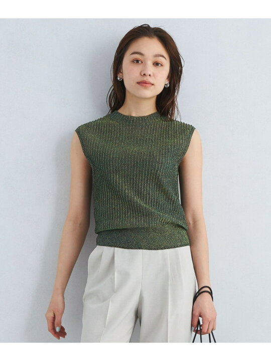楽天市場】【SALE／10%OFF】オーロララメ ノースリーブ ニット プル 