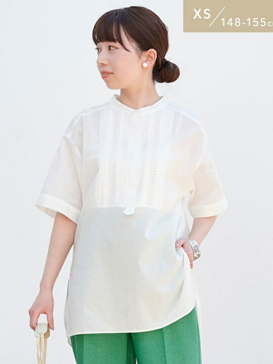 楽天市場】【WEB限定】[ XS /H148-155cm]クラフト 5分袖 ブラウス 