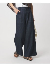 ＜スタイリスト兵藤千尋さんコラボ＞ベイカー ライト デニム 接触冷感 UNITED ARROWS green label relaxing ユナイテッドアローズ グリーンレーベルリラクシング パンツ ジーンズ・デニムパンツ ホワイト ネイビー【送料無料】[Rakuten Fashion]