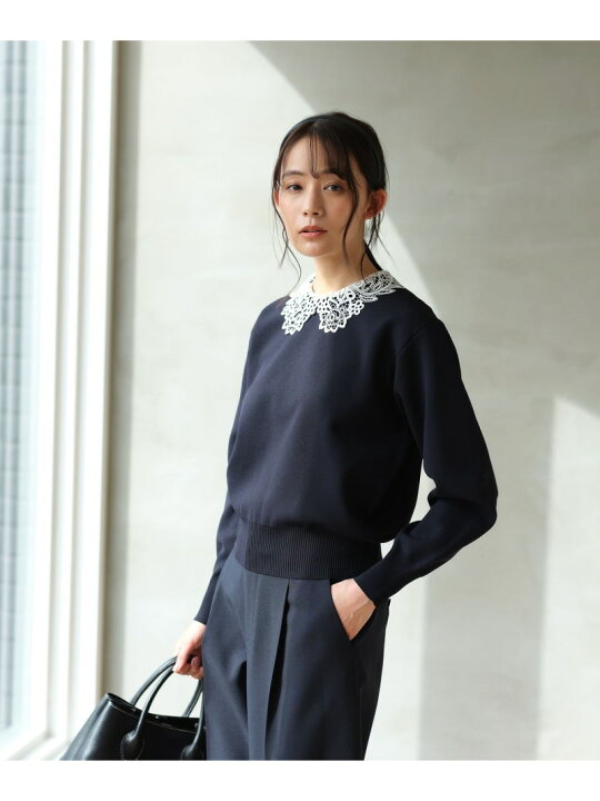 楽天市場】襟レース 2WAY ニット プルオーバー UNITED ARROWS green  