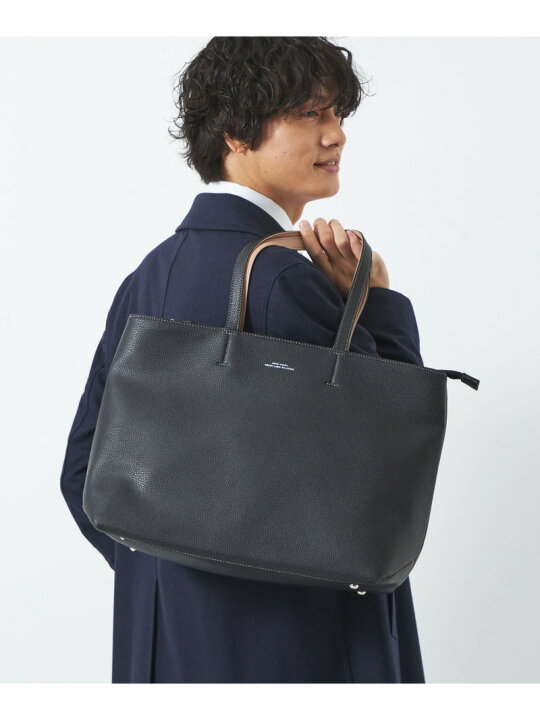 楽天市場】シボ レザーライク ジップ トート バッグ UNITED ARROWS 