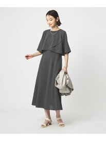 ケープ ナローフレア ワンピース UNITED ARROWS green label relaxing ユナイテッドアローズ グリーンレーベルリラクシング ワンピース・ドレス ワンピース グレー【送料無料】[Rakuten Fashion]