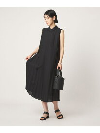 エリツキ プリーツ ノースリーブ ワンピース UNITED ARROWS green label relaxing ユナイテッドアローズ グリーンレーベルリラクシング ワンピース・ドレス ワンピース ホワイト ブラウン ブラック【送料無料】[Rakuten Fashion]