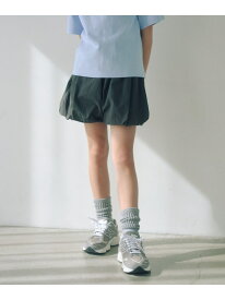 タッサーバルーン キュロット / キッズ 100cm-160cm 撥水 UVカット UNITED ARROWS green label relaxing ユナイテッドアローズ グリーンレーベルリラクシング パンツ その他のパンツ グレー ホワイト グリーン[Rakuten Fashion]