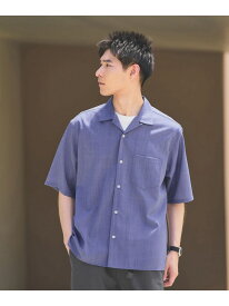 ウォッシャブルトロ ジャストルーズ オープンカラー シャツ -ストレッチ- UNITED ARROWS green label relaxing ユナイテッドアローズ グリーンレーベルリラクシング トップス シャツ・ブラウス ホワイト グリーン【送料無料】[Rakuten Fashion]