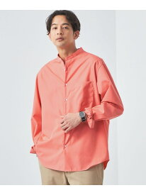 【SALE／30%OFF】ブロード ジャストルーズ バンドカラー シャツ -防シワ- UNITED ARROWS green label relaxing ユナイテッドアローズ グリーンレーベルリラクシング トップス シャツ・ブラウス ブルー グレー ピンク【RBA_E】【送料無料】[Rakuten Fashion]