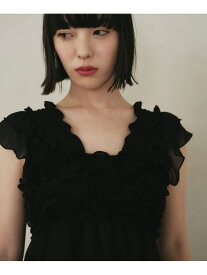 ＜EMMEL REFINES＞EM フリルカット ビスチェ EMMEL REFINES ユナイテッドアローズ グリーンレーベルリラクシング トップス カットソー・Tシャツ ブラウン ブルー ブラック【送料無料】[Rakuten Fashion]