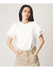 ＜EMMEL REFINES＞EM ソデフリル プルオーバー EMMEL REFINES ユナイテッドアローズ グリーンレーベルリラクシング トップス カットソー・Tシャツ ブラック ホワイト【送料無料】[Rakuten Fashion]