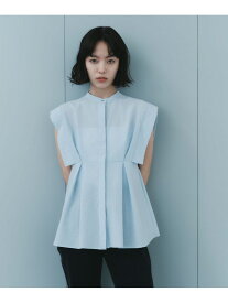 ＜EMMEL REFINES＞EM バンドカラー タック ショートスリーブ シャツ EMMEL REFINES ユナイテッドアローズ グリーンレーベルリラクシング トップス シャツ・ブラウス ブラック ブルー【送料無料】[Rakuten Fashion]