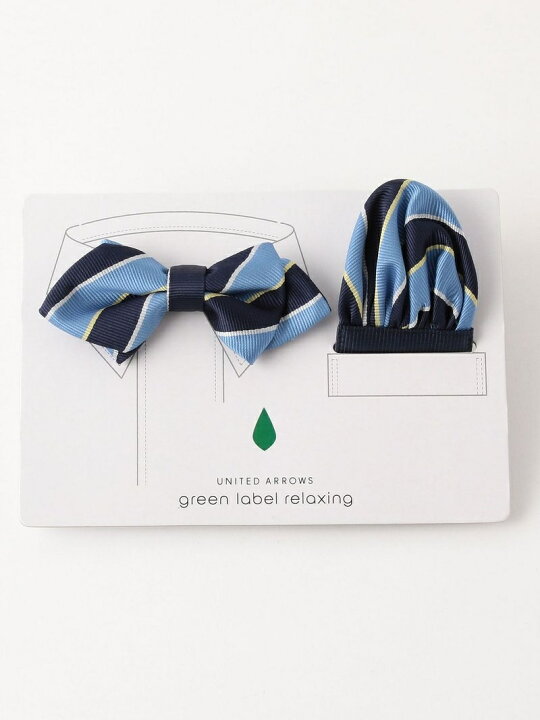 楽天市場】GLR ボウタイチーフセット/ ストライプ UNITED ARROWS green 