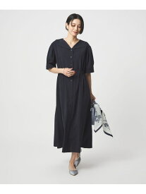 【SALE／30%OFF】Vカラー フレア ボタン ワンピース UNITED ARROWS green label relaxing ユナイテッドアローズ グリーンレーベルリラクシング ワンピース・ドレス ワンピース ブラウン ネイビー【RBA_E】【送料無料】[Rakuten Fashion]