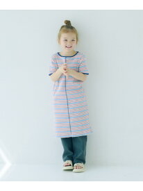 【SALE／40%OFF】カット マルチボーダーTシャツ ワンピース / キッズ 100cm-130cm UNITED ARROWS green label relaxing ユナイテッドアローズ グリーンレーベルリラクシング ワンピース・ドレス ワンピース ブルー ホワイト【RBA_E】[Rakuten Fashion]