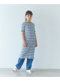 【SALE／40%OFF】カット マルチボーダーTシャツ ワンピース / キッズ 140cm-160cm UNITED ARROWS green label relaxing ユナイテッドアローズ グリーンレーベルリラクシング ワンピース・ドレス ワンピース ホワイト ブルー【RBA_E】[Rakuten Fashion]