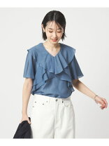 楽天市場】ショートスリーブブラウス グリーンレーベルリラクシングの通販