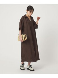 [size SHORTあり]リネン シャツ ワンピース UNITED ARROWS green label relaxing ユナイテッドアローズ グリーンレーベルリラクシング ワンピース・ドレス シャツワンピース グレー ブラウン ブルー【送料無料】[Rakuten Fashion]