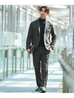 【WEB限定】JUST fit ミニチェック ナロー セットアップ ジャケット&パンツ -ストレッチ- UNITED ARROWS …