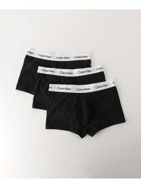 ＜Calvin Klein＞ローライズ 3P ボクサーパンツ UNITED ARROWS green label relaxing ユナイテッドアローズ グリーンレーベルリラクシング インナー・ルームウェア ボクサーパンツ・トランクス ブラック【送料無料】[Rakuten Fashion]