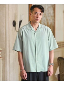 ウォッシャブルトロ オープンカラー シャツ -ストレッチ- UNITED ARROWS green label relaxing ユナイテッドアローズ グリーンレーベルリラクシング トップス シャツ・ブラウス ブラック ピンク【送料無料】[Rakuten Fashion]
