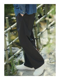 WONDER CLOTH ワイド イージーパンツ W4 -ストレッ チ・接触冷感・吸水速乾- UNITED ARROWS green label relaxing ユナイテッドアローズ グリーンレーベルリラクシング パンツ その他のパンツ グレー ブラック【送料無料】[Rakuten Fashion]