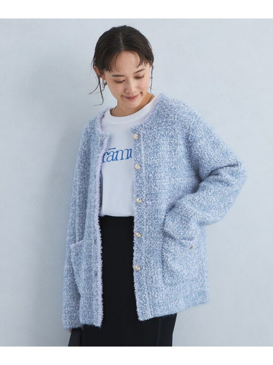 楽天市場】【SALE／50%OFF】ツイード ニット カーディガン UNITED  