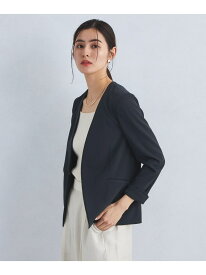 【SALE／50%OFF】サラフール ノーラペル ジャケット -マシンウォッシャブル・ストレッチ・UVカット- UNITED ARROWS green label relaxing ユナイテッドアローズ グリーンレーベルリラクシング ジャケット・アウター ノーカラージャケ【RBA_E】【送料無料】[Rakuten Fashion]