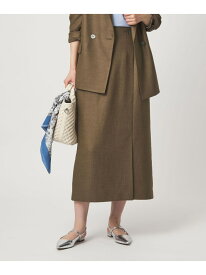 [size SHORTあり]リネンライク スリット タイト スカート UNITED ARROWS green label relaxing ユナイテッドアローズ グリーンレーベルリラクシング スカート ロング・マキシスカート ネイビー ブラウン ホワイト【送料無料】[Rakuten Fashion]