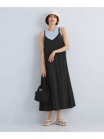 ＜買えるCLASSY. * UNIVERSAL OVERALLコラボ＞キャミソール ワンピース UNITED ARROWS green label relaxing ユナイテッドアローズ グリーンレーベルリラクシング ワンピース・ドレス ワンピース ブラック ベージュ【送料無料】[Rakuten Fashion]