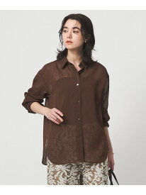 [size SHORTあり]ラミーライク ロングスリーブシャツ 通気性 UNITED ARROWS green label relaxing ユナイテッドアローズ グリーンレーベルリラクシング トップス シャツ・ブラウス ホワイト ブラック ブラウン【送料無料】[Rakuten Fashion]