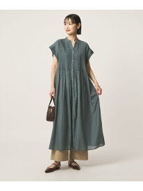 ピンタック ワンピース UNITED ARROWS green label relaxing ユナイテッドアローズ グリーンレーベルリラクシング ワンピース・ドレス ワンピース ブラック ホワイト グリーン【送料無料】[Rakuten Fashion]
