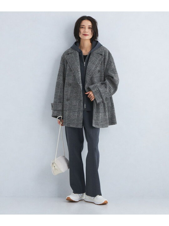 楽天市場】【SALE／40%OFF】ボンディング チェック コート UNITED 