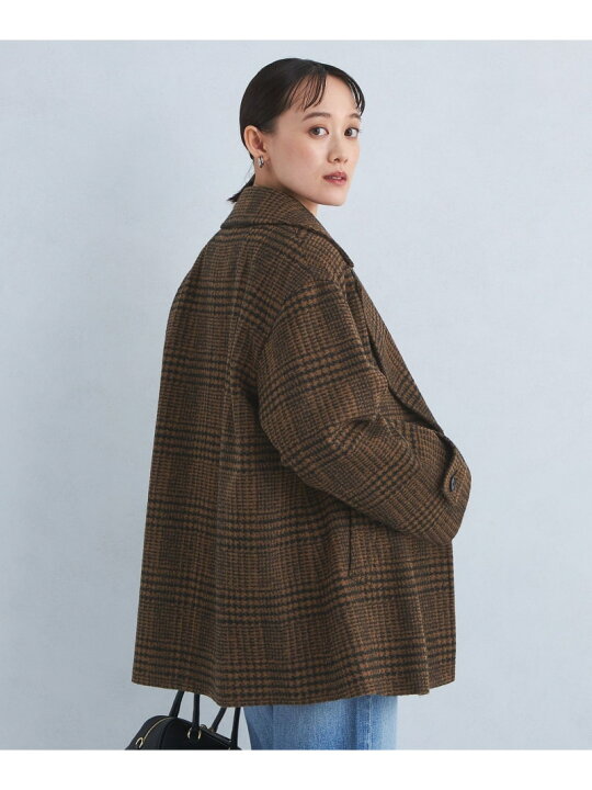 楽天市場】【SALE／40%OFF】ボンディング チェック コート UNITED 