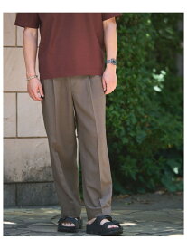 TR 和紙 2プリーツ スラックス W4 UNITED ARROWS green label relaxing ユナイテッドアローズ グリーンレーベルリラクシング パンツ その他のパンツ グレー【送料無料】[Rakuten Fashion]