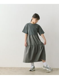 【SALE／40%OFF】ティアード 切り替え ワンピース / キッズ 140cm-160cm UNITED ARROWS green label relaxing ユナイテッドアローズ グリーンレーベルリラクシング ワンピース・ドレス ワンピース グレー ブルー【RBA_E】[Rakuten Fashion]