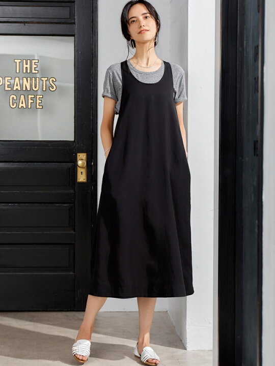 楽天市場 Sale 50 Off Nfc リヨセル タンクワンピース United Arrows Green Label Relaxing ユナイテッドアローズ グリーンレーベルリラクシング ワンピース ノースリーブワンピース ブラック オレンジ Rba E 送料無料 Rakuten Fashion Green Label Relaxing