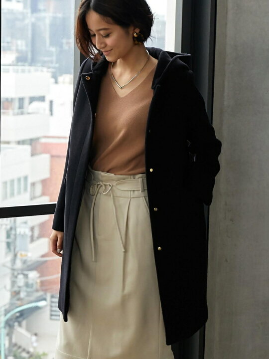 楽天市場】◇KF W 2WAY ノーカラー HOOD コート UNITED ARROWS green 