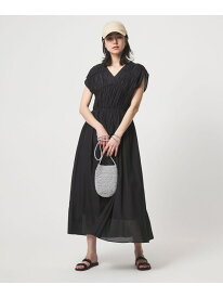 ティアード ギャザー ワンピース UNITED ARROWS green label relaxing ユナイテッドアローズ グリーンレーベルリラクシング ワンピース・ドレス ワンピース ブルー ブラック ブラウン【送料無料】[Rakuten Fashion]