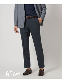 A+ COOL Pバーズアイ アジャスター スラックス -ウォッシャブル・ストレッチ・接触冷感- UNITED ARROWS green label relaxing ユナイテッドアローズ グリーンレーベルリラクシング パンツ スラックス・ドレスパンツ ネイビー グレー【送料無料】[Rakuten Fashion]