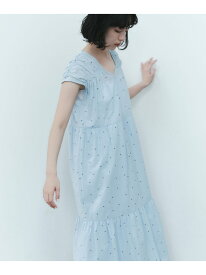 ＜EMMEL REFINES＞EM オーバルシシュウ ティアード ワンピース EMMEL REFINES ユナイテッドアローズ グリーンレーベルリラクシング ワンピース・ドレス ワンピース ブラック ブルー【先行予約】*【送料無料】[Rakuten Fashion]