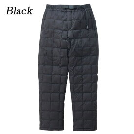 お買い物マラソンSALE/20%OFFセール　グラミチ GRAMICCI送料無料！　【GRAMICCI×TAION】DOWN PANT　ダウンパンツ　Black　ブラック　G3FU-P103