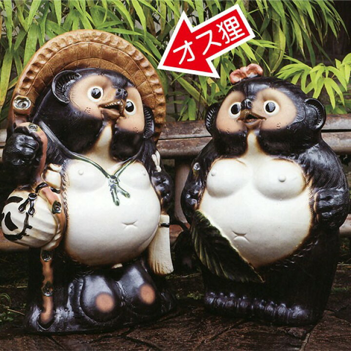 楽天市場】信楽焼 たぬき 大型 人気 おすすめ おしゃれ 狸 置物 