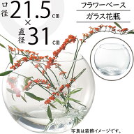 ガラス花瓶 大型 おしゃれ 人気 フラワーベース 花器 花瓶 ガラス花器 ガラス ボウル ボール 丸い 丸形 …