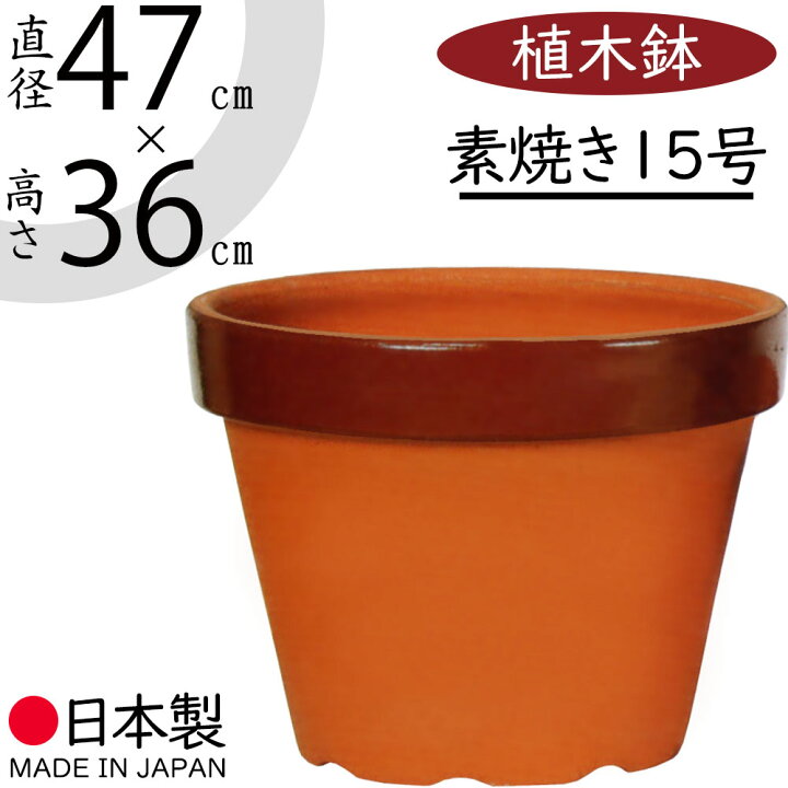 楽天市場】植木鉢 素焼き 大型 人気 おしゃれ 陶器鉢 観葉鉢 園芸鉢 