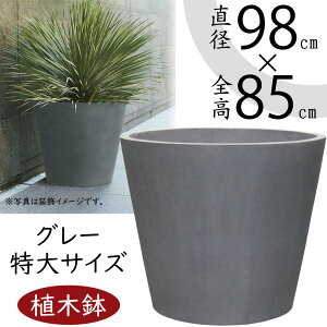 植木鉢 大型 おしゃれ 人気 プランター おすすめ ポット 器 園芸鉢 観葉鉢 灰 グレー 観葉植物 樹木 緑 花 ガーデニング インテリアグリーン シンプル モダン お庭 テラス バルコニー 屋上 商