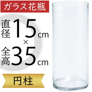ガラス花瓶 大型 おしゃれ 人気 フラワーベース 花器 花瓶 ガラス花器 ガラス 円柱 筒型 筒形 インテリア 透明 クリア 硝子 花入れ フラワーアレンジメント 花 緑 花束 ブーケ ディスプレイ