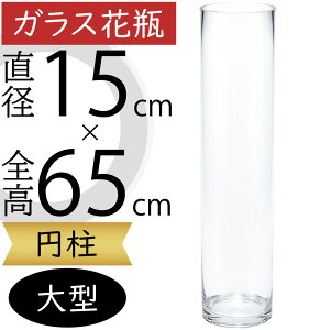 ガラス花瓶 大型 おしゃれ 人気 フラワーベース 花器 花瓶 ガラス花器 ガラス シリンダー 円柱 筒型 筒形 インテリア 透明 クリア 硝子 花入れ フラワーアレンジメント 花 緑 花束 ブーケ デ